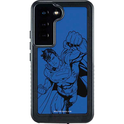 DC Comics Superman Comic Pop Galaxy S24 Waterproof Case